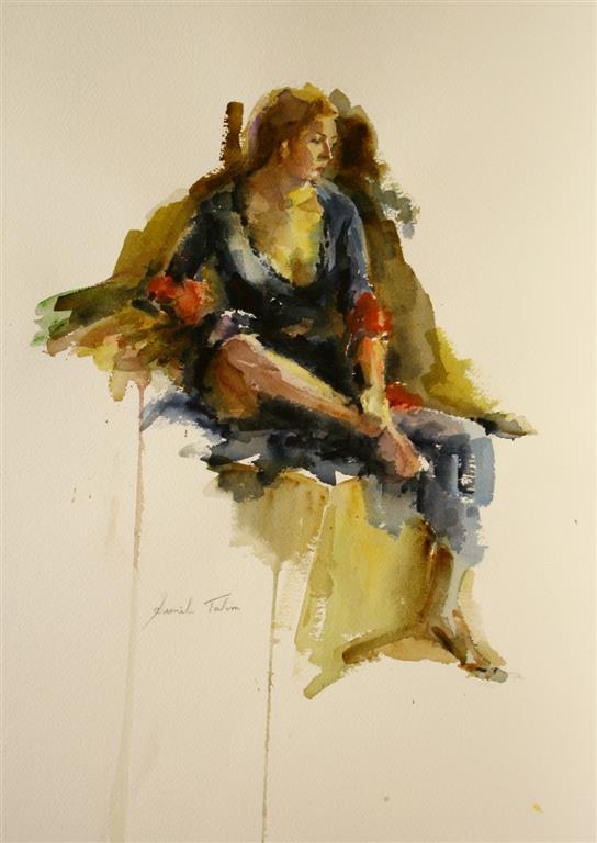 Charlotte I Akvarell (50x37 cm) kr 5000 ur