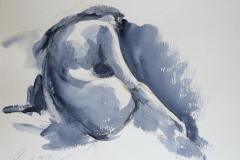 Emma curled up Akvarell 2000 ur