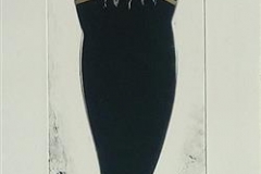 Kvinne med hatt No 46 Monotypi (66x15 cm) kr 3500