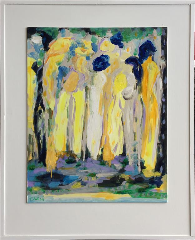 Kvinner IV Akrylmaleri (51x41 cm) kr 3000