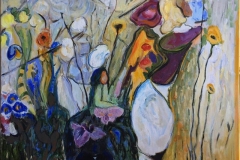 Duften av kvinnen Akrylmaleri (120x100 cm) kr 15000