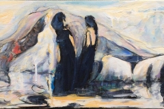 Fjellheimen Akrylmaleri (30x80 cm) kr 3000