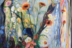 Kvinneduft Akrylmaleri (120x90 cm) kr 14000