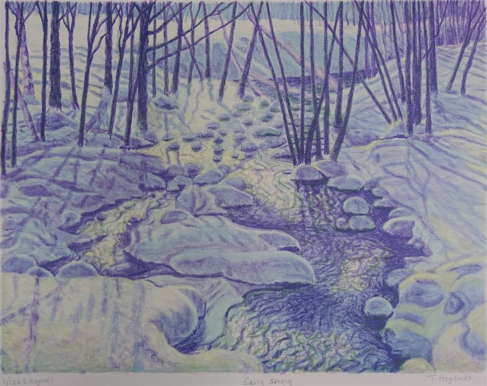Early Spring Litografi (38,5 x 49,5 cm) kr 4000 ur
