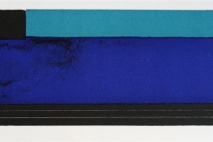 Komposisjon, blå Litografi (11x48 cm) kr 1100 ur