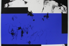 Komposisjon, blå Serigrafi (50x60 cm) kr 5000 ur