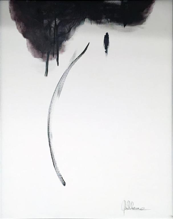 Grete Skoe. Tid gar Akrylmaleri (100x80 cm) kr 11000 mr